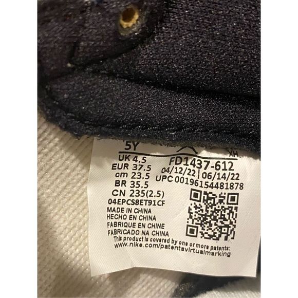 Jordan 1 Retro High OG Chicago Lost and Found GS 5Y Women size 7 FD1437-612 New - Picture 5 of 9